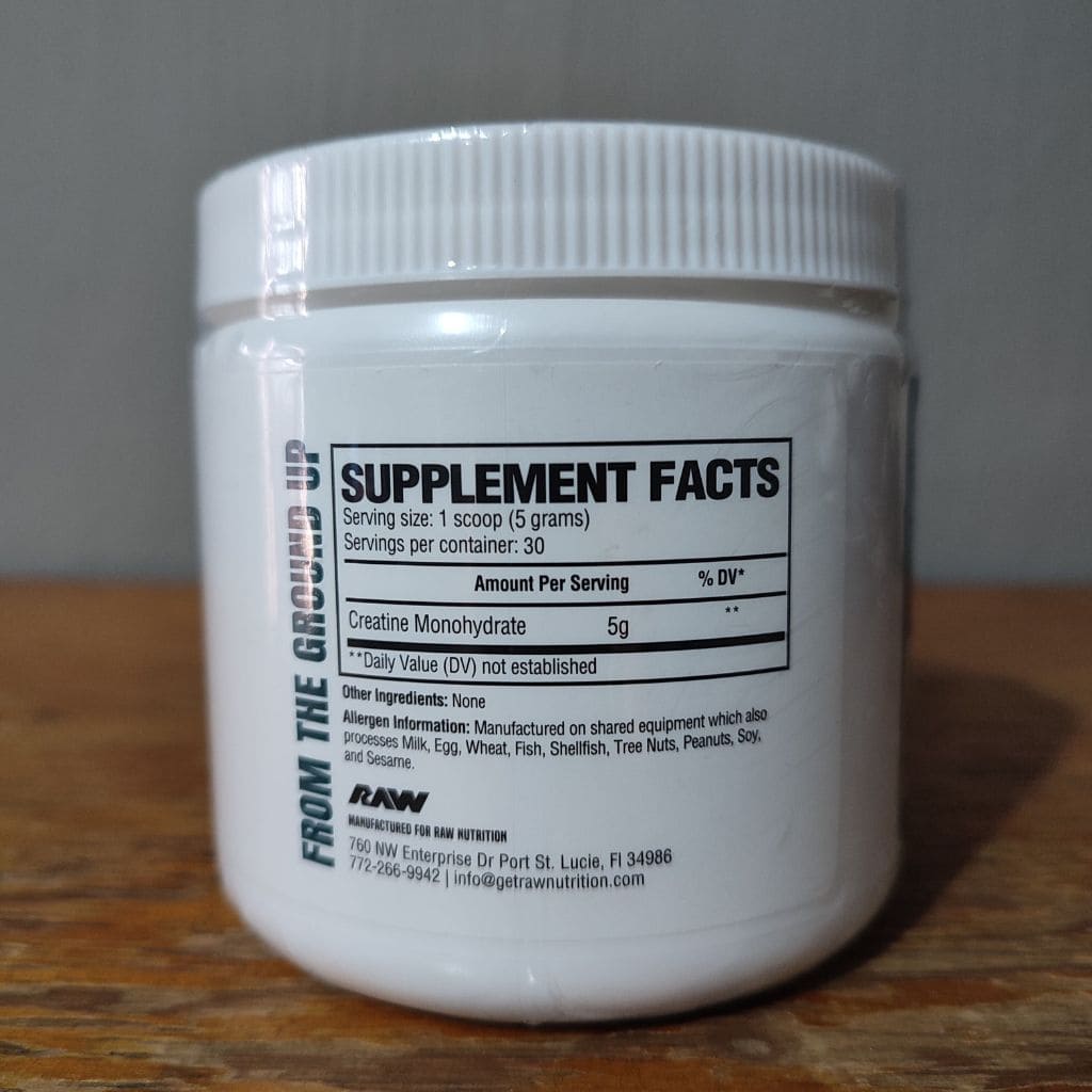 CREATINA MONOHIDRATO 150G RAW