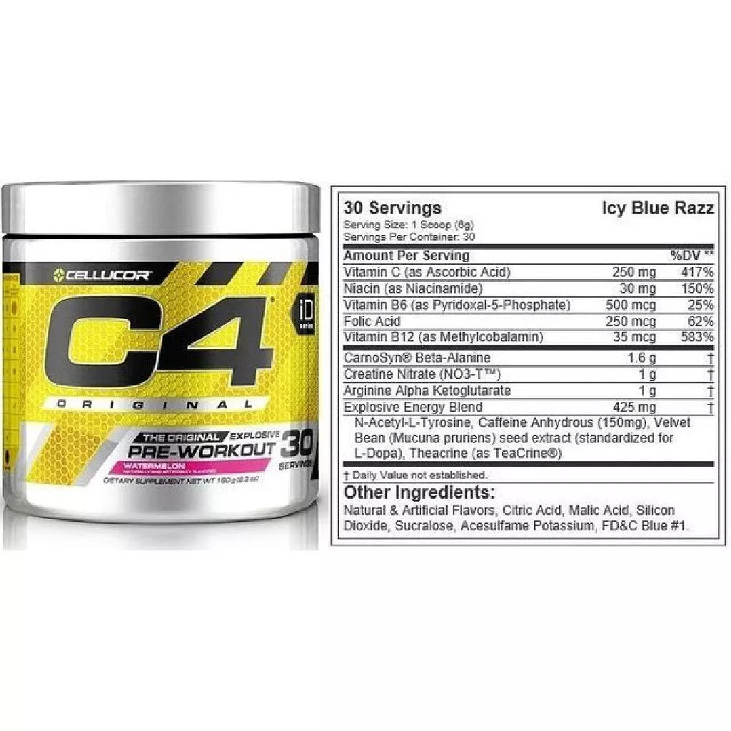 PRE ENTRENO C4 ORIGINAL 30 SERV