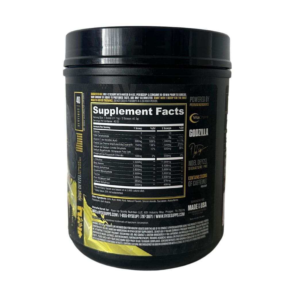 PRE ENTRENO RYSE GODZILLA 40/20 SERV