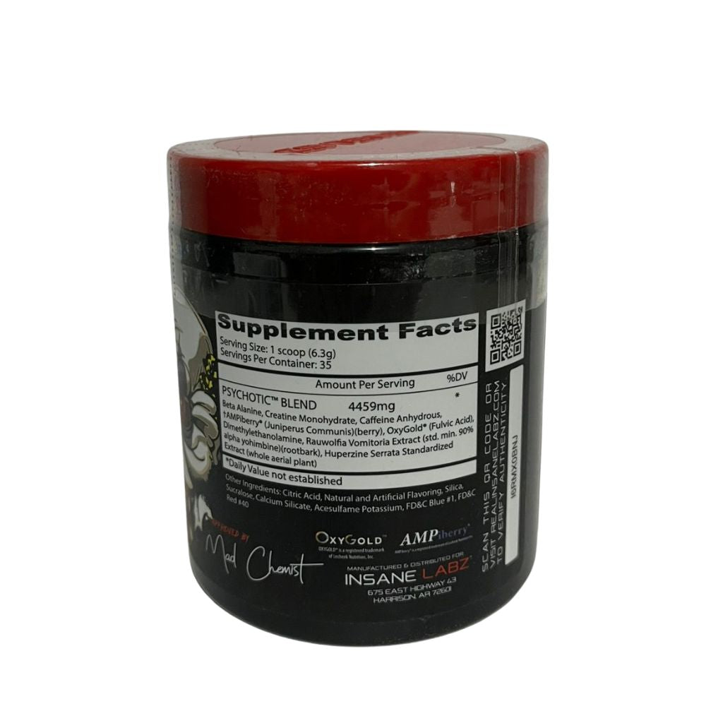 PRE ENTRENO PSYCHOTIC RED 35 SERV