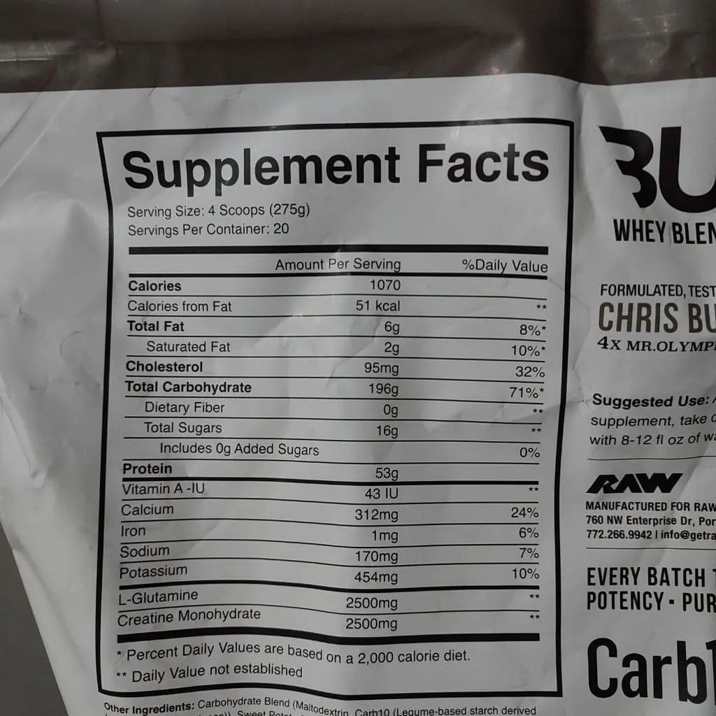 MASS GAINER 12LB CBUM RAW
