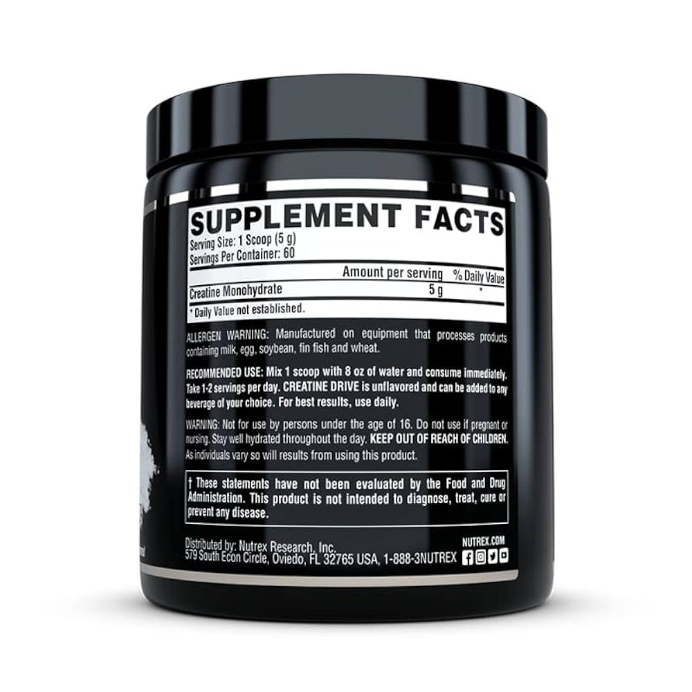 CREATINA MONOHIDRATO 300G NUTREX