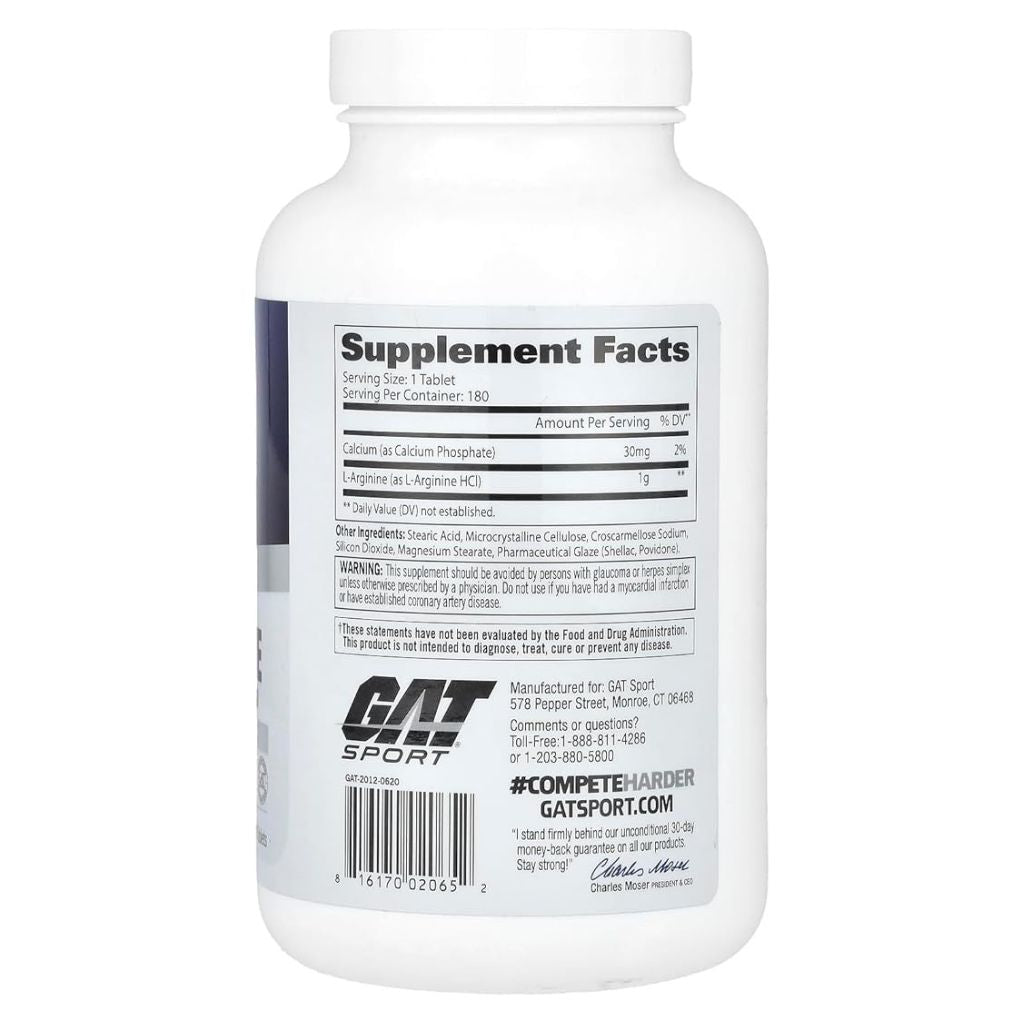 L-ARGININE GAT SPORT | Aminoácido para Pump Extremo y Rendimiento