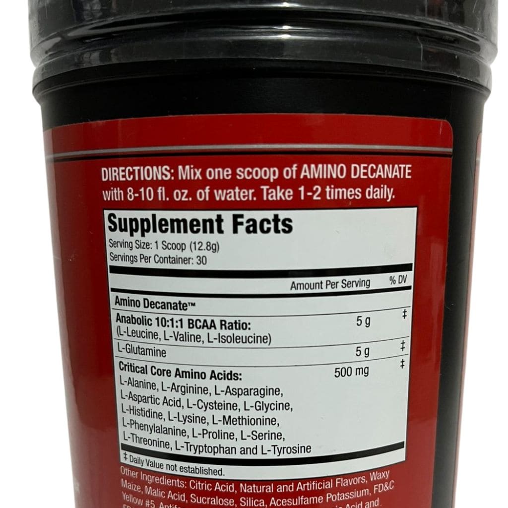 AMINO DECANATE MUSCLEMEDS | Fórmula anabólica de aminoácidos (378 g)