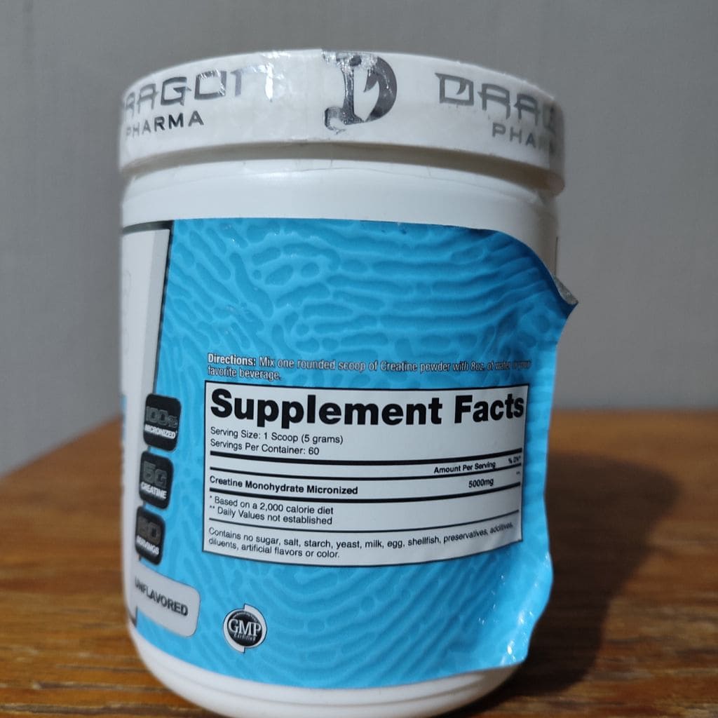 CREATINA MONOHIDRATO 300G DRAGON PHARMA