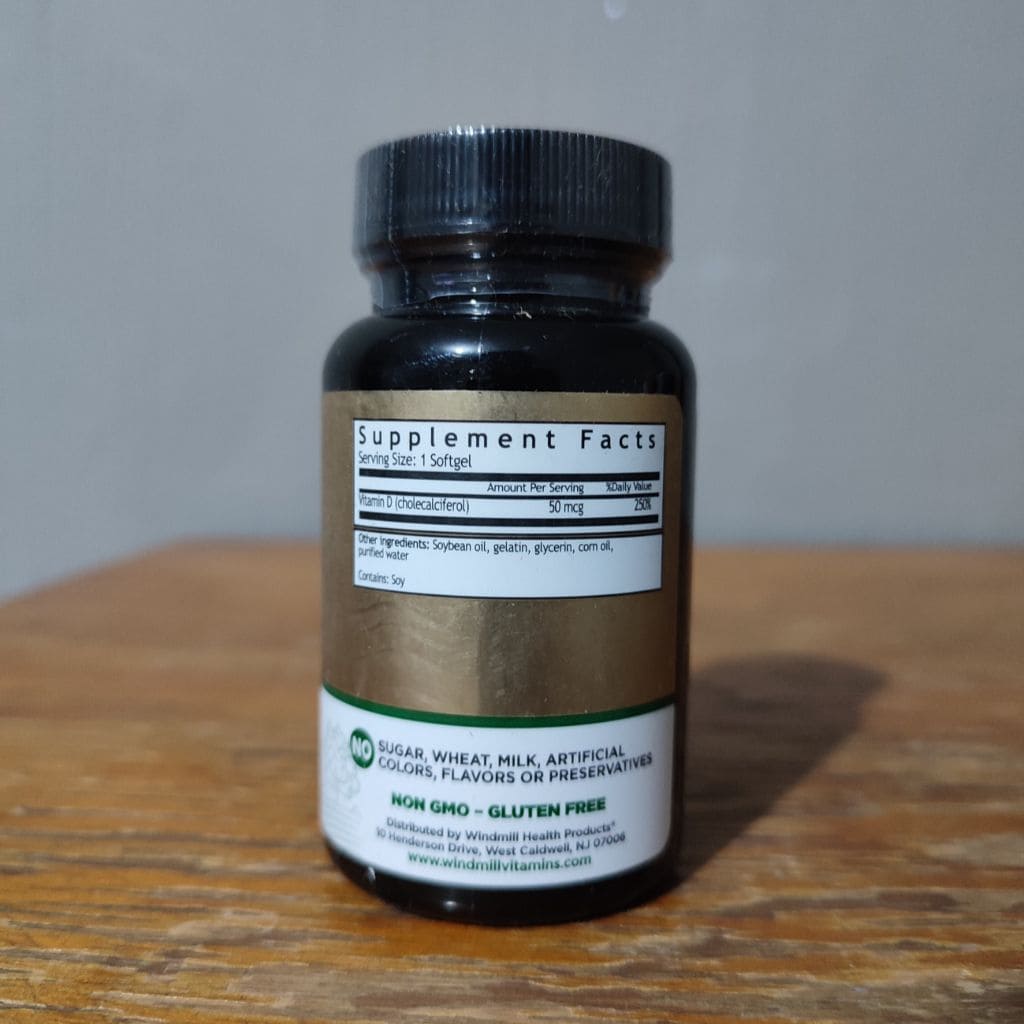 VITAMINA D3 2,000 IU WINDMILL 100 CAPS