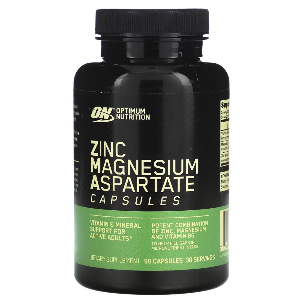 OPTIMUM NUTRITION ZMA | Suplemento de Zinc, Magnesio y B6 (90 caps)