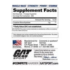GAT SPORT CREATINE | Creatina Monohidratada (300G)