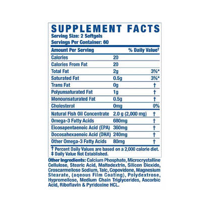 OMEGA-3 XS 2,000MG 120 CAPS