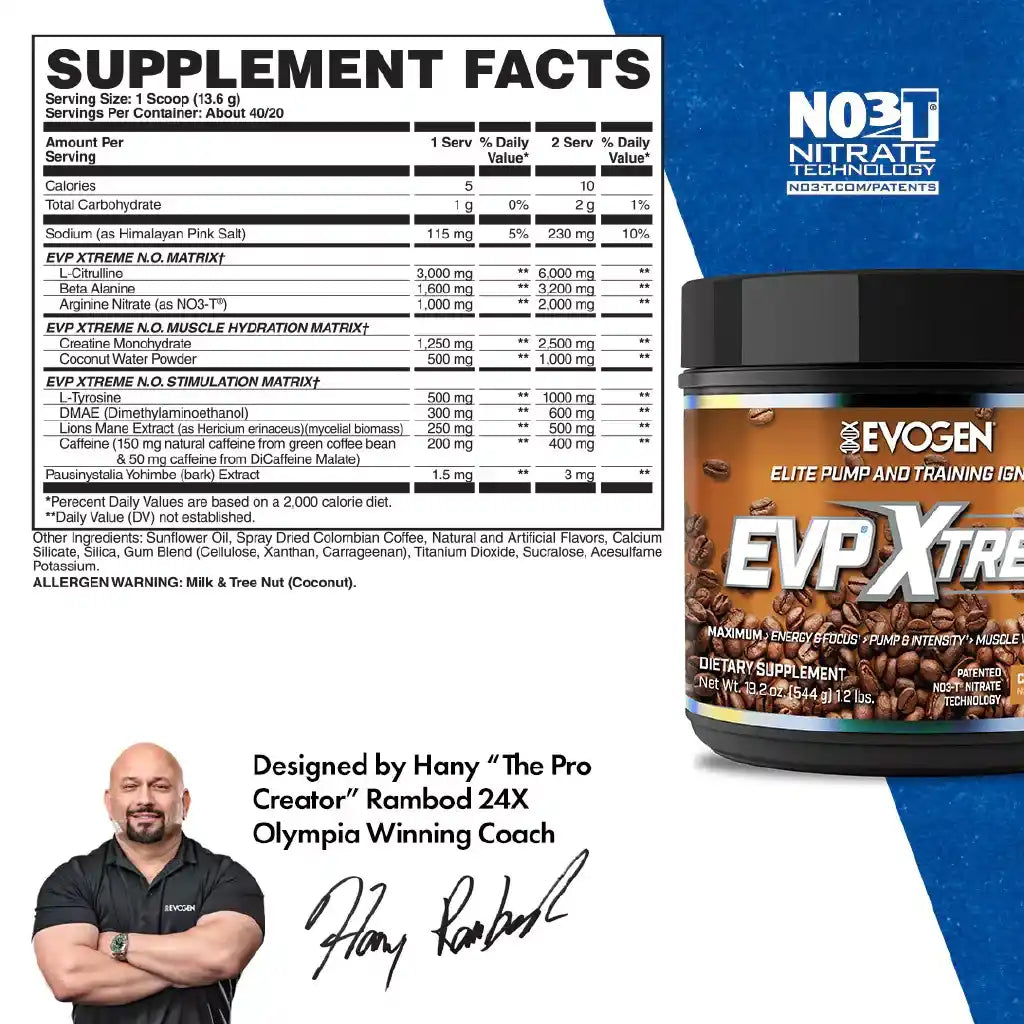 EVP XTREME | Pre Entreno Ultra Potente (40/20 serv)