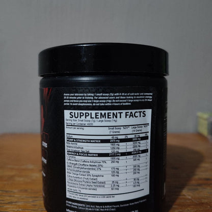 PRE ENTRENO VENOM INFERNO 40/20 SERV