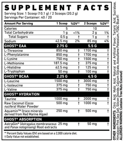 AMINOACIDOS GHOST AMINO 40SERV