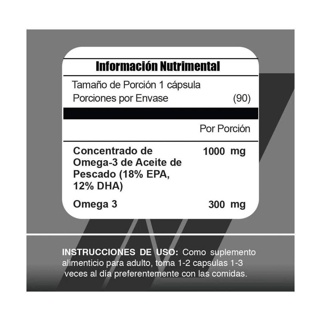 OMEGA-3 1,300MG 90 CAPS META NUTRITION