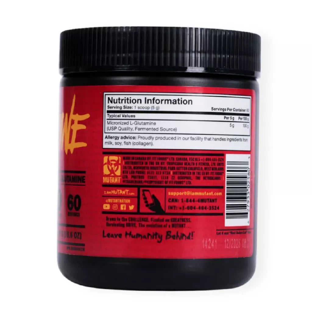 MUTANT GLUTAMINE | Glutamina fermentada (300 g)