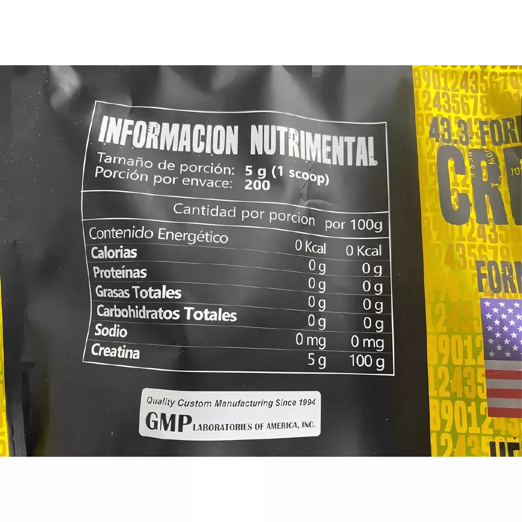 CREATINA MONOHIDRATO 1KG BOLSA