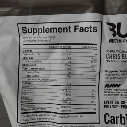 MASS GAINER 12LB CBUM RAW