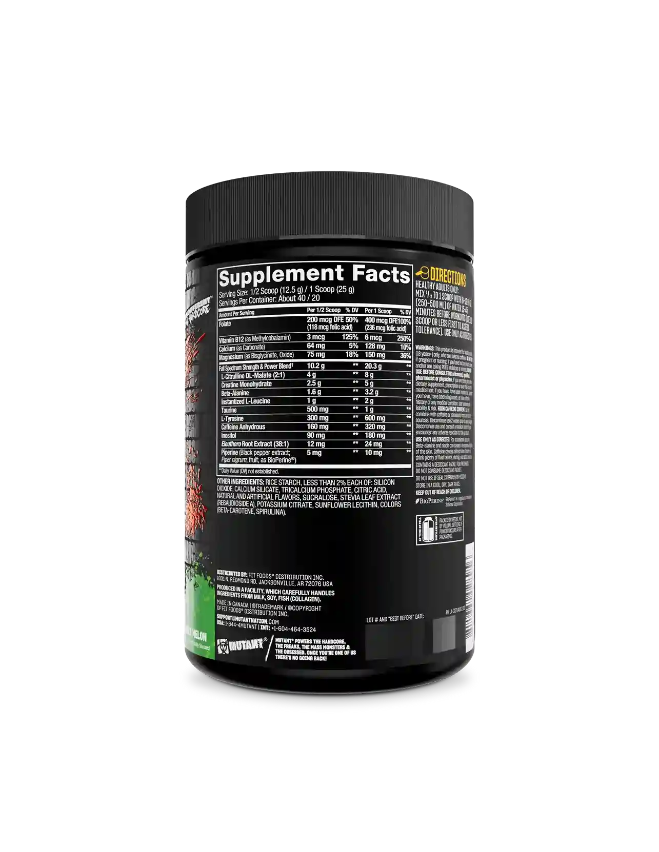 MUTANT ALL-IN | Pre Entreno Todo en Uno (30 serv)