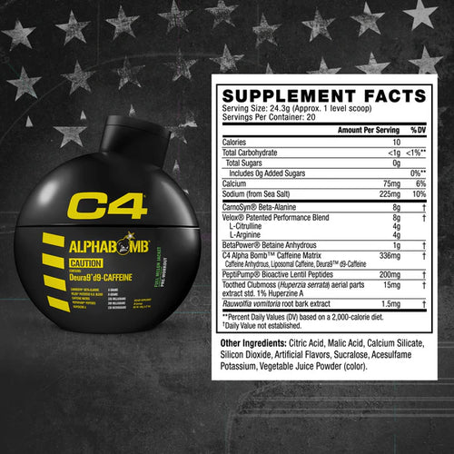 C4 ALPHABOMB | PRE ENTRENO 20 SERV