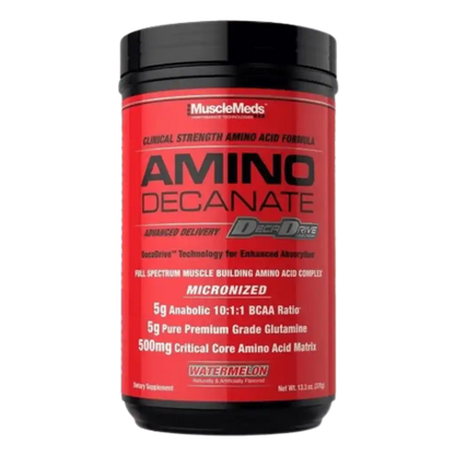 AMINO DECANATE MUSCLEMEDS | Fórmula anabólica de aminoácidos (378 g)