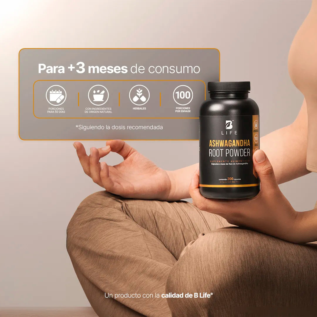 B-LIFE ASHWAGANDHA | Adaptógeno natural (200 caps)