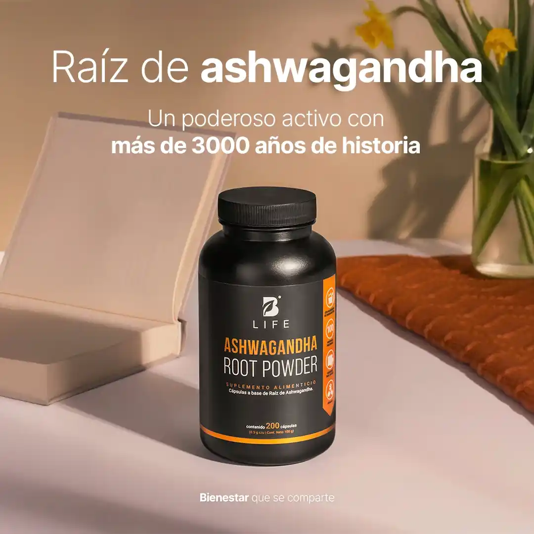 B-LIFE ASHWAGANDHA | Adaptógeno natural (200 caps)
