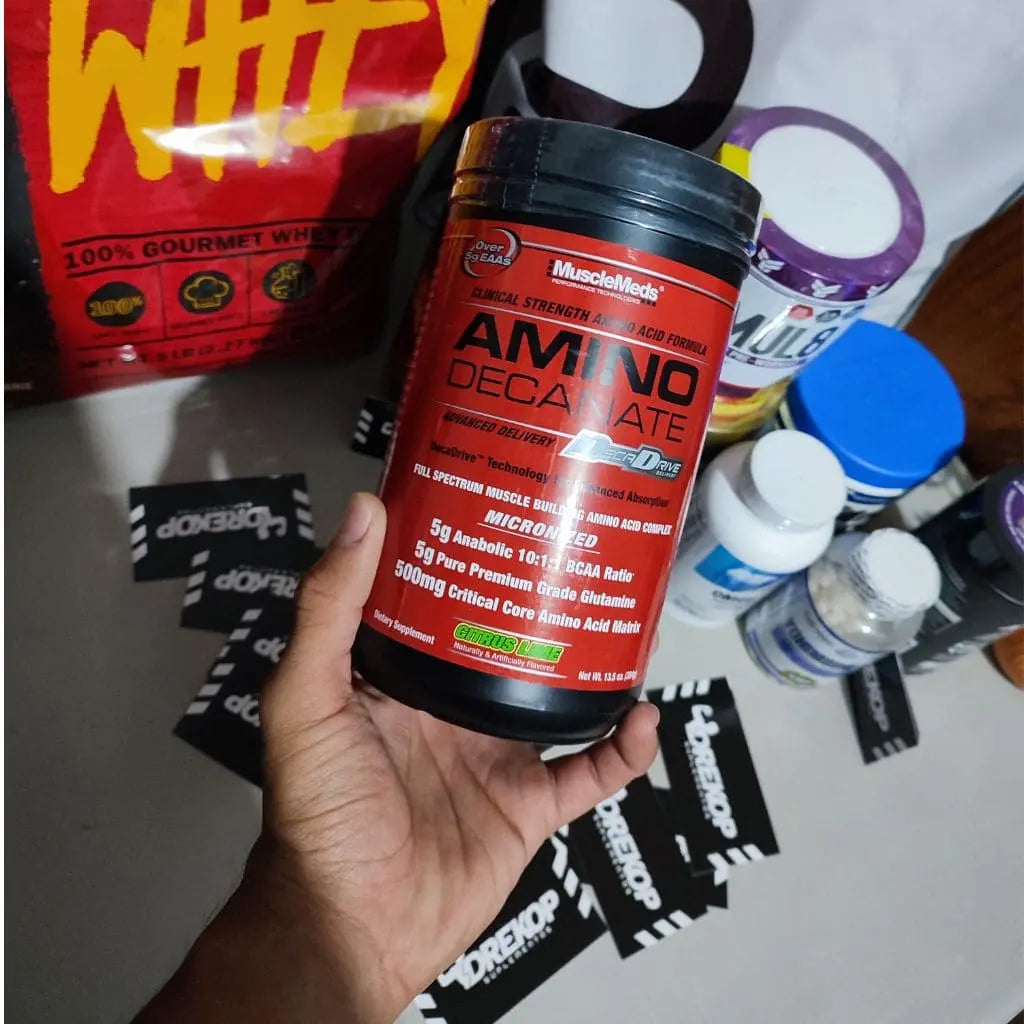 AMINO DECANATE MUSCLEMEDS | Fórmula anabólica de aminoácidos (378 g)
