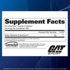 BETA ALANINE GAT SPORT | Aminoácido para Resistencia Muscular y Menor Fatiga