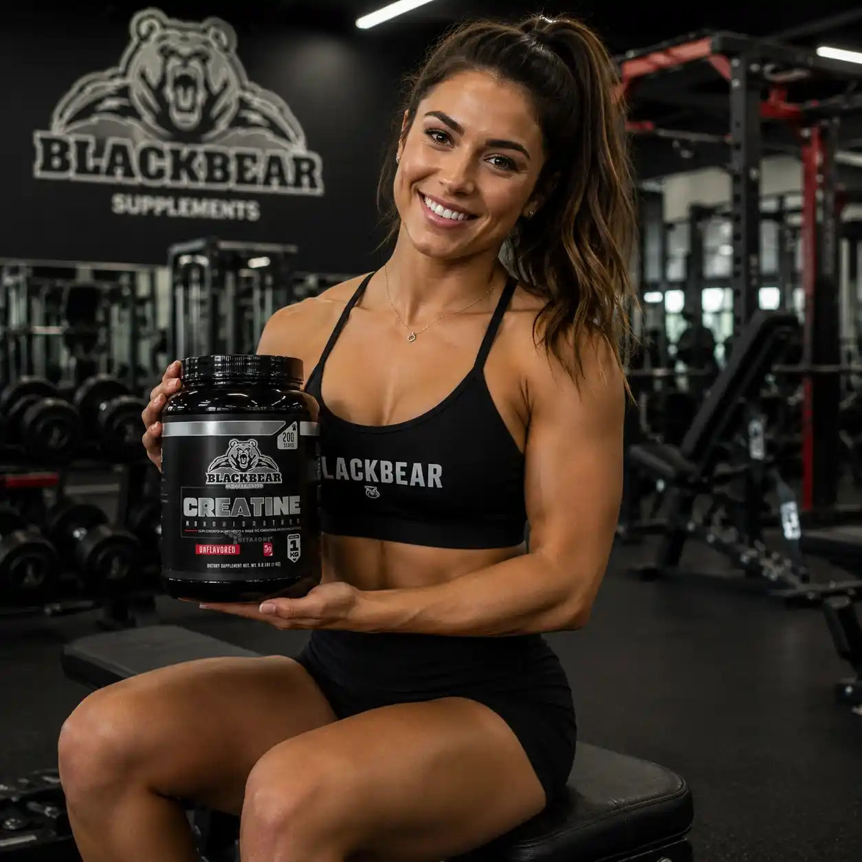 BLACK BEAR CREATINE | Creatina Monohidratada (1KG)