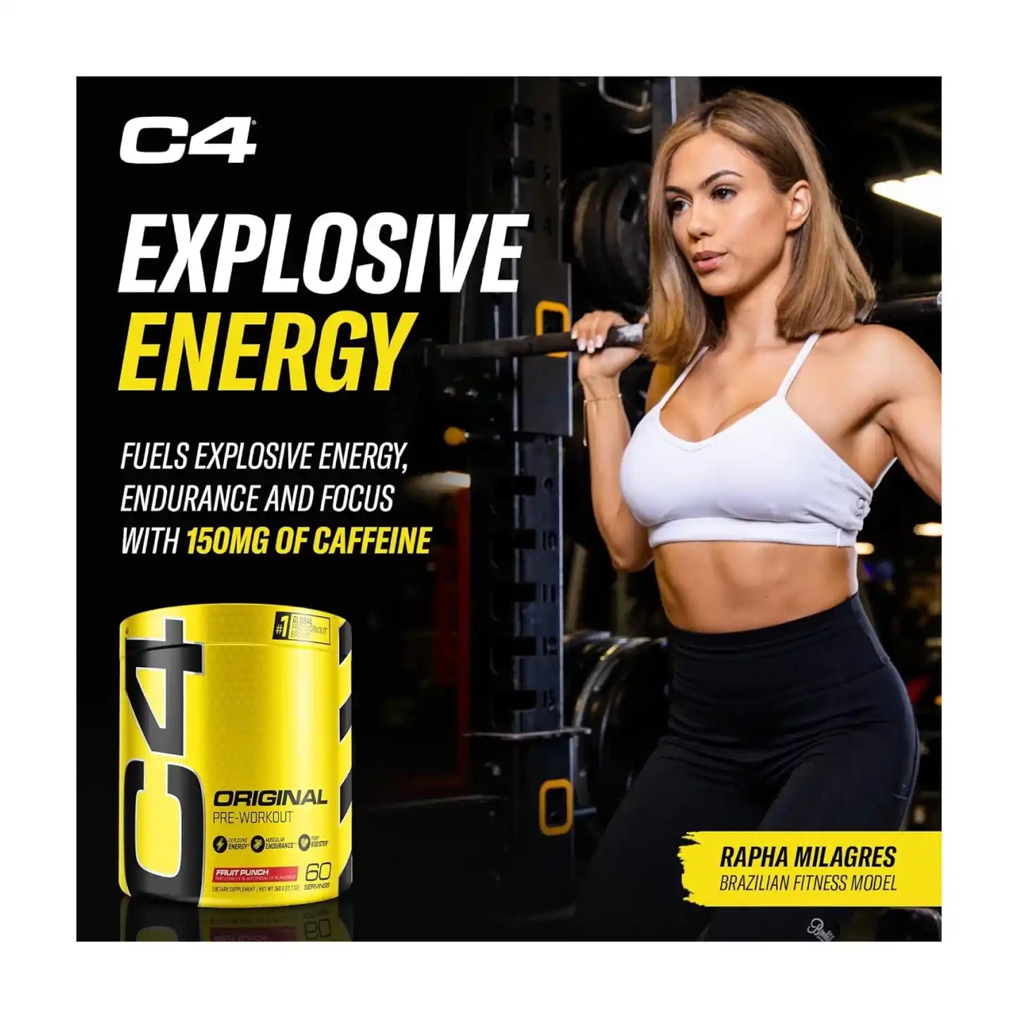 C4 ORIGINAL | Pre Entreno Energético (50 serv)