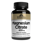 WINDMILL MAGNESIO CITRATO | Citrato de Magnesio 400mg (60caps)