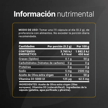 VITAMINA D3 5000UI 300CAPS B LIFE