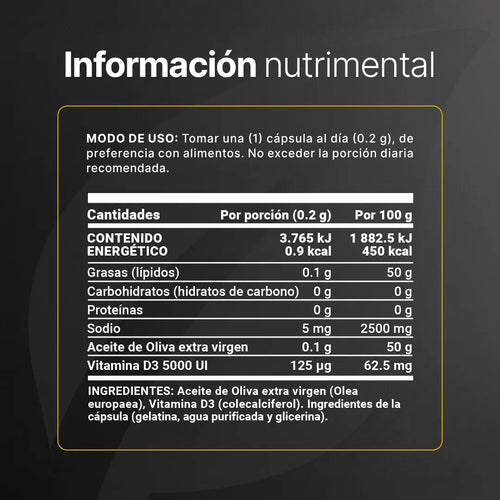 B-LIFE VITAMINA D3 | Vitamina D3 5000 UI (300 caps)