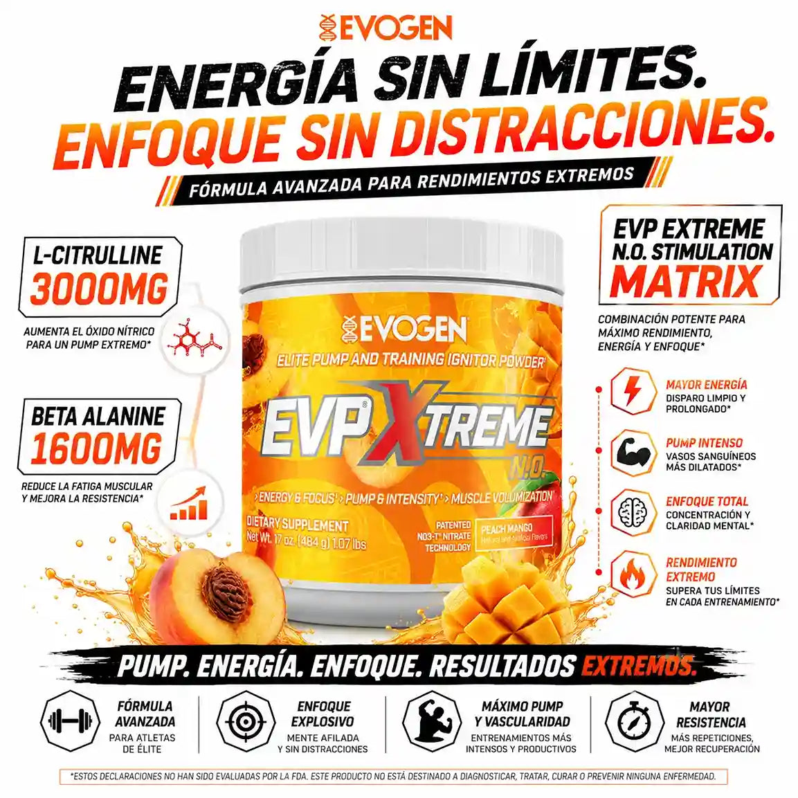 EVP XTREME | Pre Entreno Ultra Potente (40/20 serv)