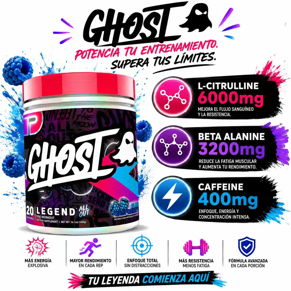 GHOST LEGEND ALL OUT | Pre Entreno Máxima Potencia (20 serv)