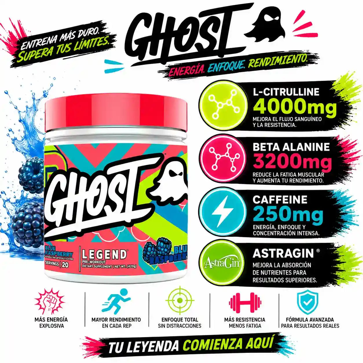 GHOST LEGEND | Pre Entreno de Alto Rendimiento (30 serv)