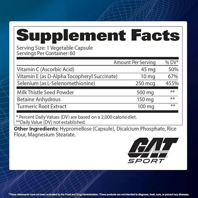 GAT SPORT LIVER CLEANSE | Apoyo a la función hepática (60caps)