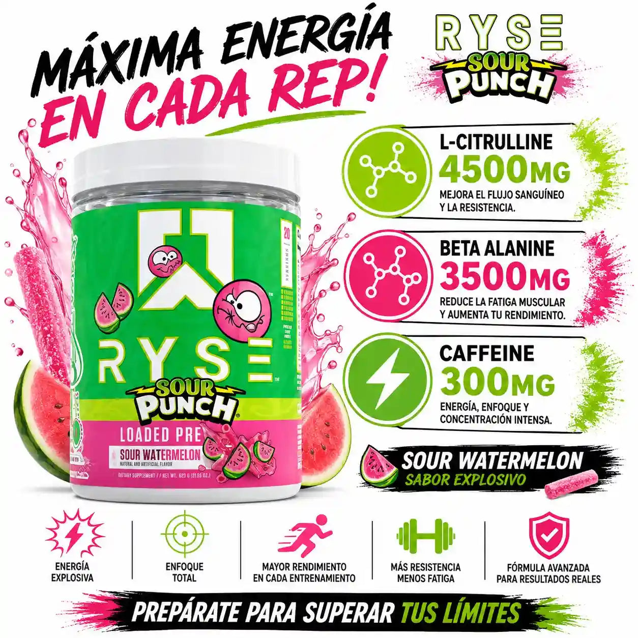 LOADED | Pre Entreno de Desempeño Completo (30 serv)