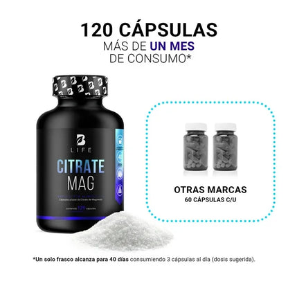 CITRATO DE MAGNESIO 120CAPS B LIFE