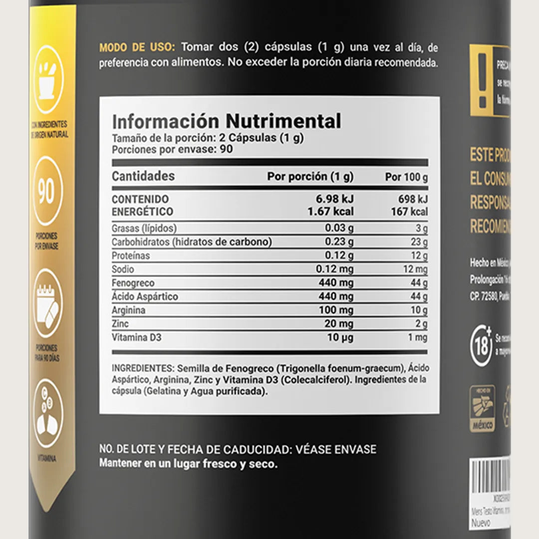 B-LIFE MENST T | Fórmula de soporte hormonal masculino (180 caps)