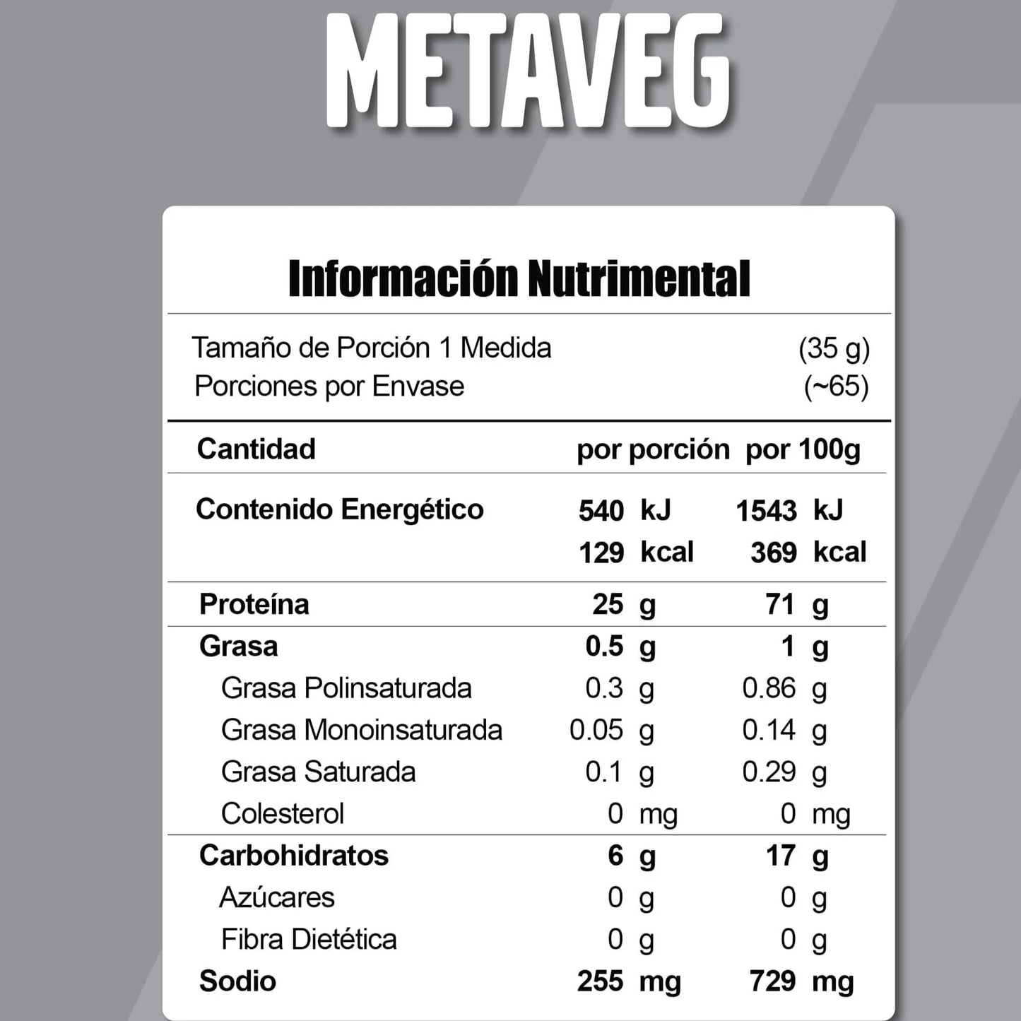 META VEG | Proteína Vegetal Premium (5LB)