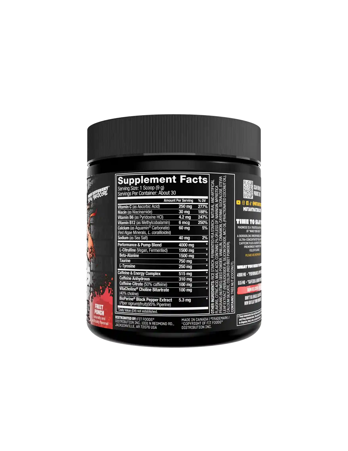 MADNESS | Pre Entreno de Alta Intensidad (30 serv)