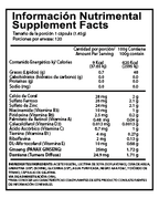 ALPHA NUTRITION MULTIVITAMÍNICO | Complejo Multivitamínico (120caps)