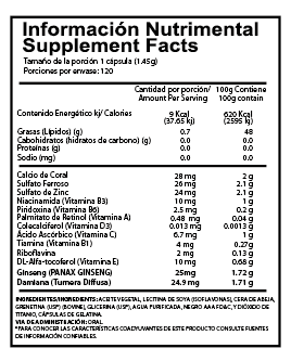 ALPHA NUTRITION MULTIVITAMÍNICO | Complejo Multivitamínico (120caps)