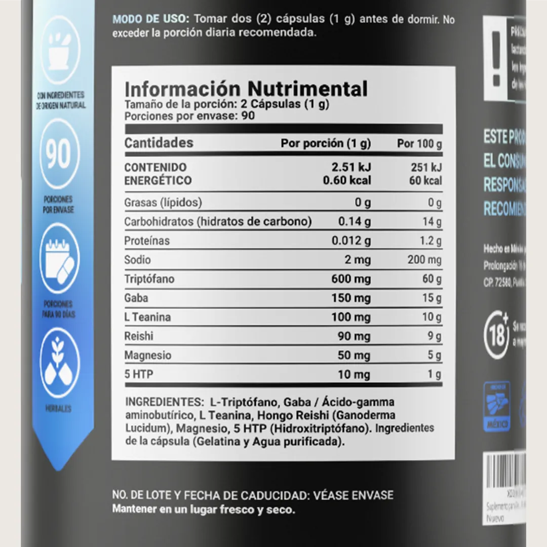 B-LIFE NIGHT BLEND | Complejo nocturno para descanso (90 caps)