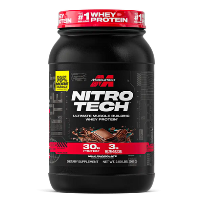 MUSCLETECH NITROTECH | Proteína Whey Enriquecida (2LB)