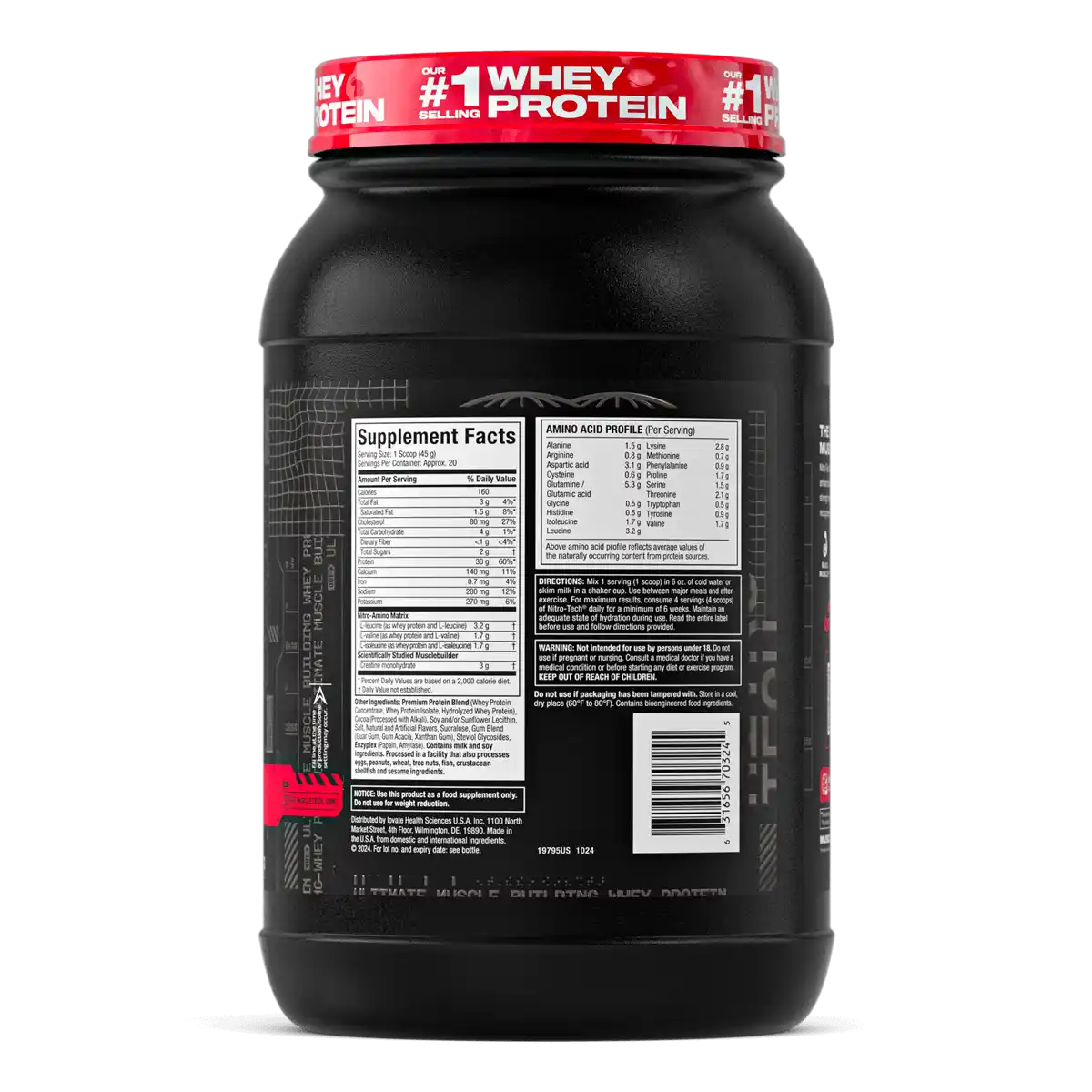 MUSCLETECH NITROTECH | Proteína Whey Enriquecida (2LB)