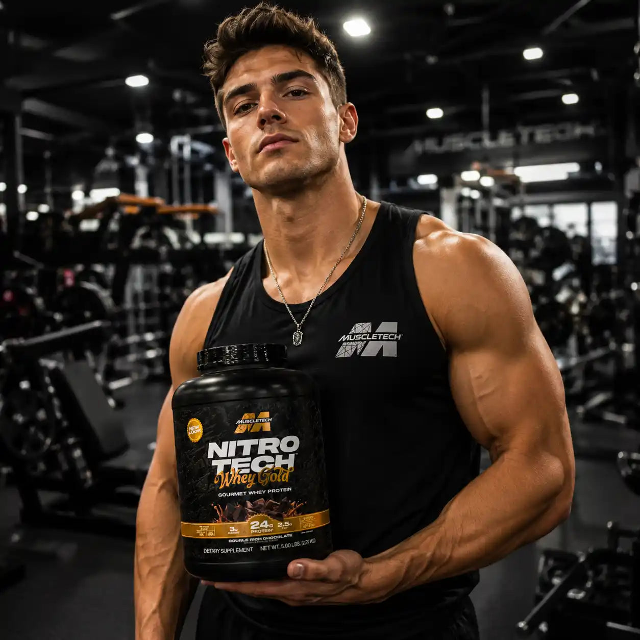 MUSCLETECH NITROTECH | Proteína Whey Enriquecida (5LB)