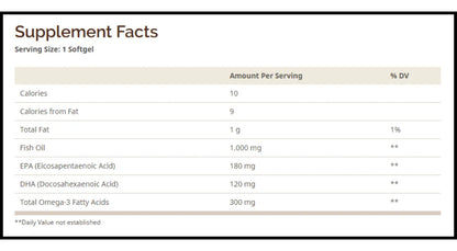WINDMILL OMEGA 3 | Aceite de Pescado Omega-3 1000mg (180caps)