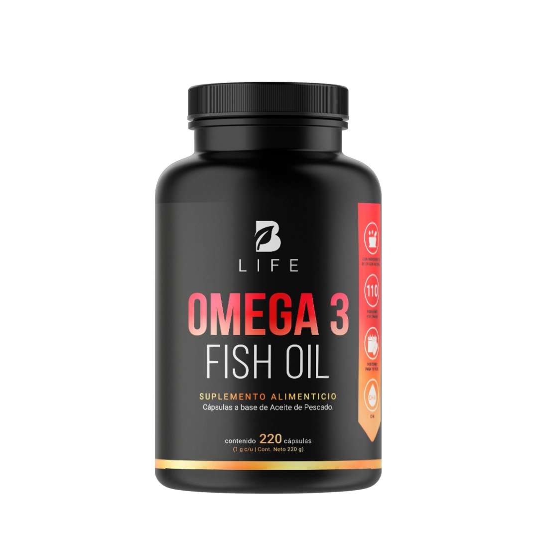 B-LIFE OMEGA 3 FISH OIL | Aceite de Pescado Omega-3 (220 caps)