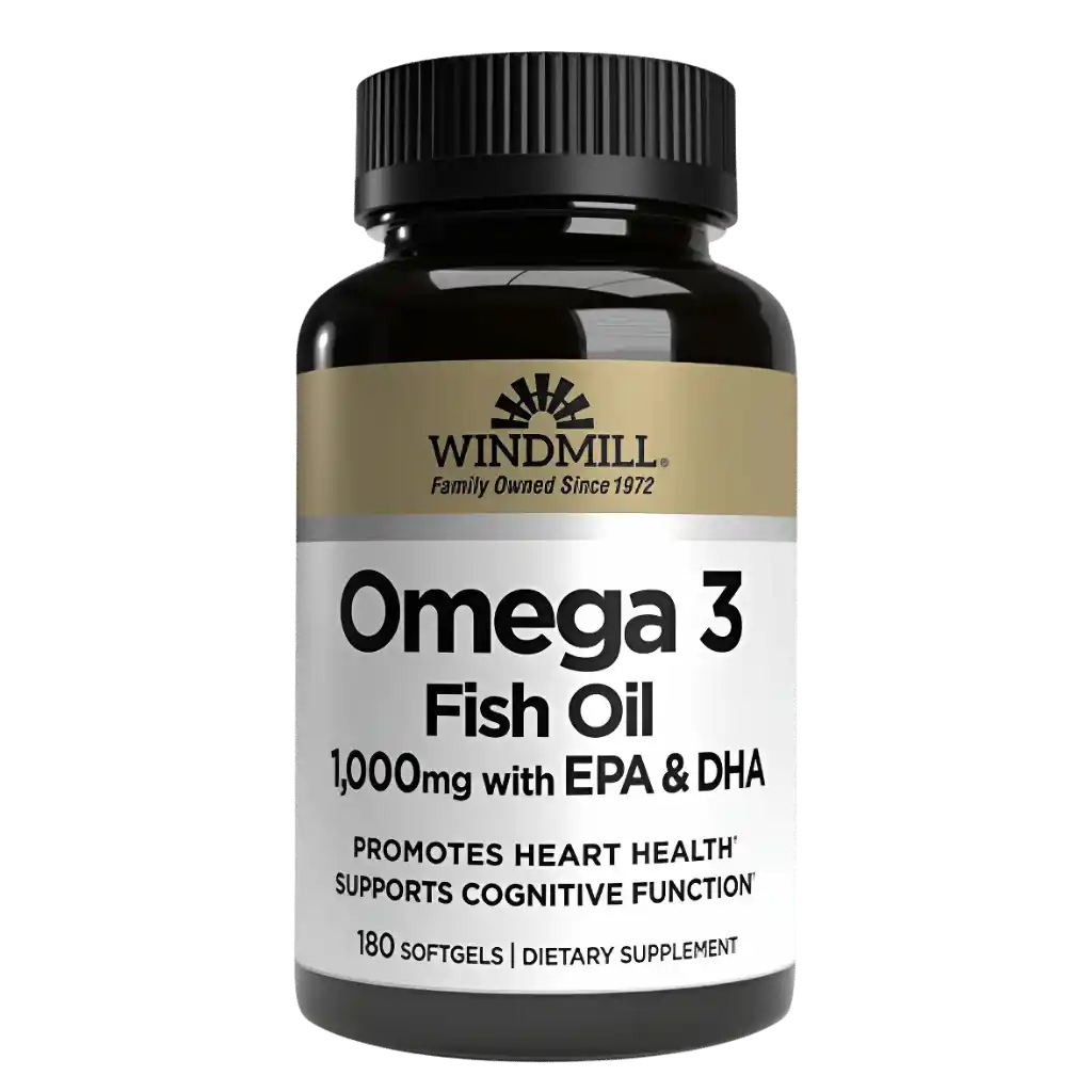 WINDMILL OMEGA 3 | Aceite de Pescado Omega-3 1000mg (180caps)